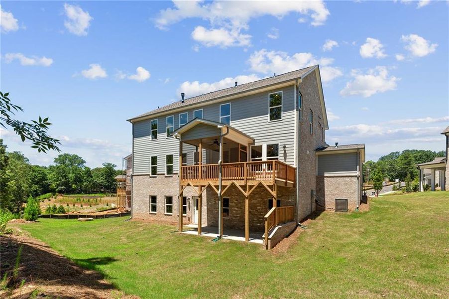 Exterior details and patio area of a home in Melody Lakeside Estates, Buford (Image 11).
