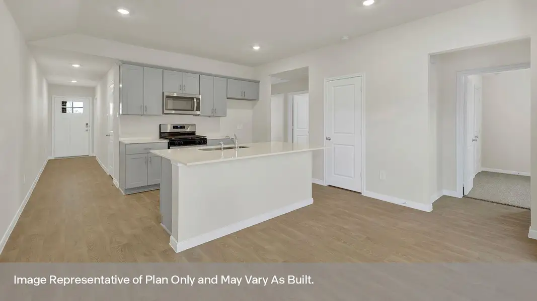 Furnished interior view inside a new home in Whisper South, San Marcos (Image 4).