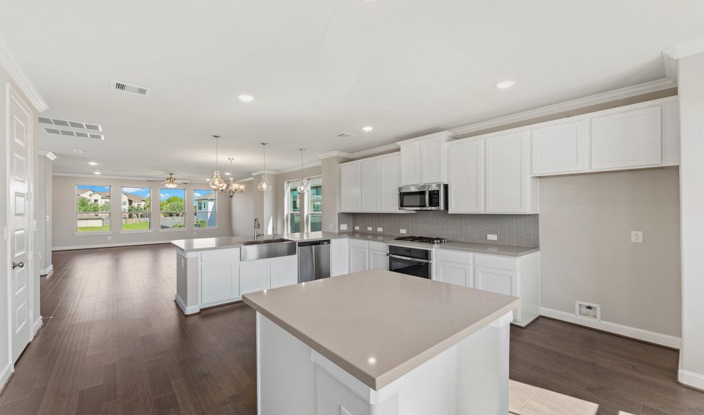 Kitchen with island