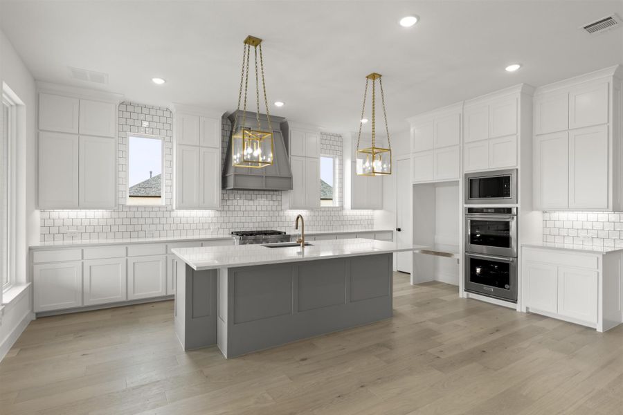 Representative furnished interior of a home built from the 4512 by Tradition Homes in Mustang Lakes, McKinney (Image 9).