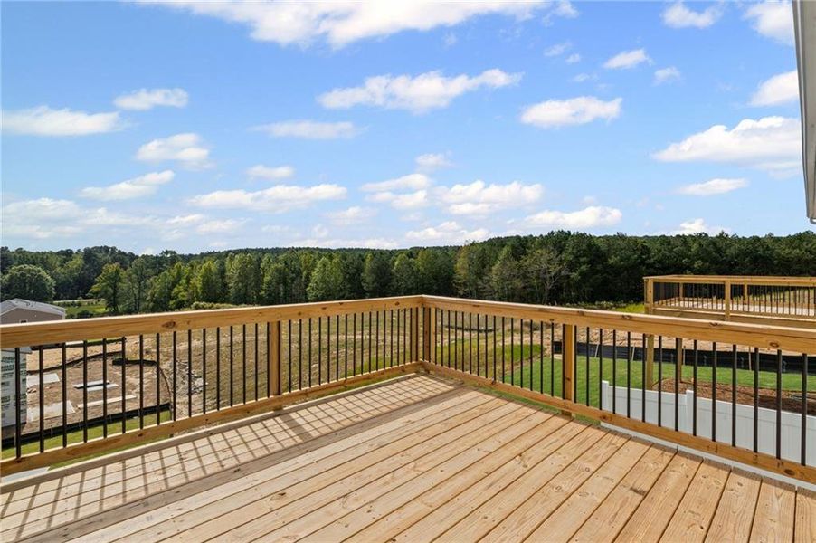 Exterior details and patio area of a home in Villas at Gold Creek, Dawsonville (Image 18).