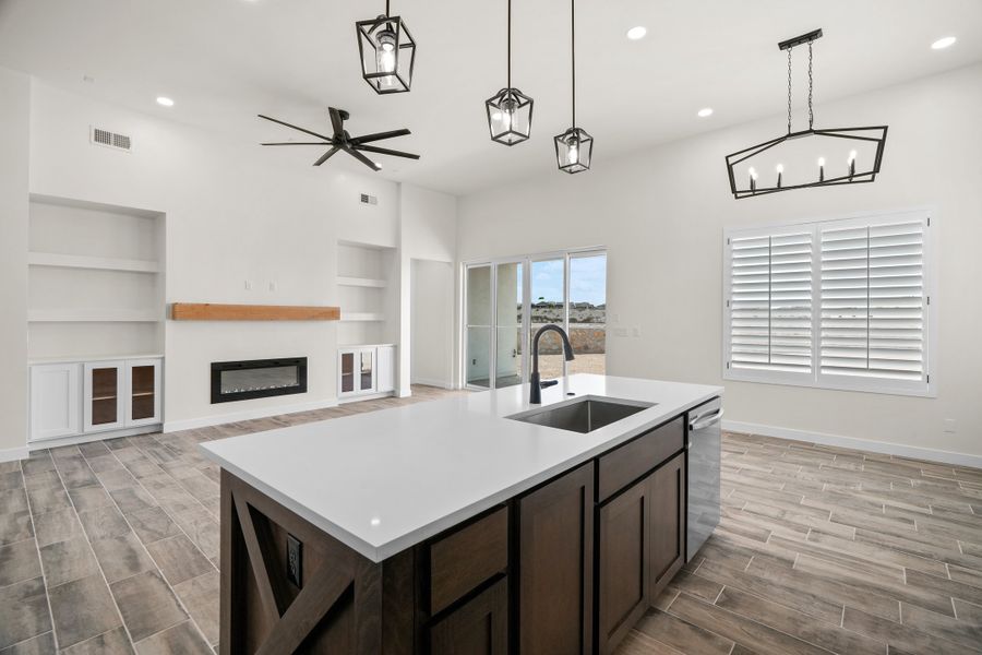 Representative furnished interior of a home built from the Scottsdale by LEH. Homes in Verdancia, El Paso (Image 45).