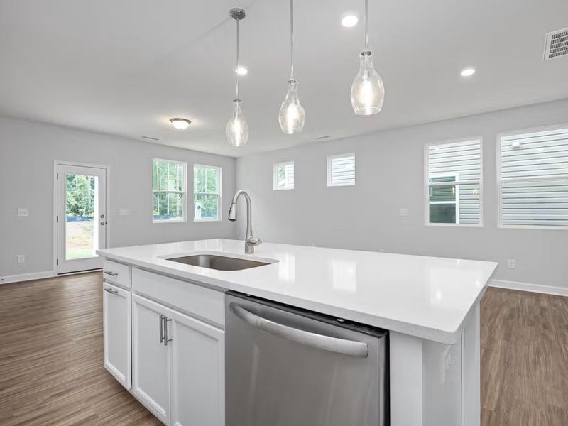 Furnished interior view inside a new home in Lake Park Villas, Wylie (Image 8).