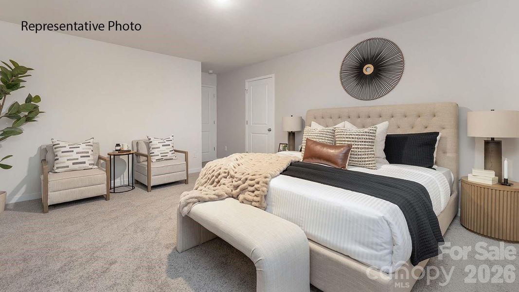 Furnished interior view inside a new home in Falls at Hickory, Hickory (Image 13).