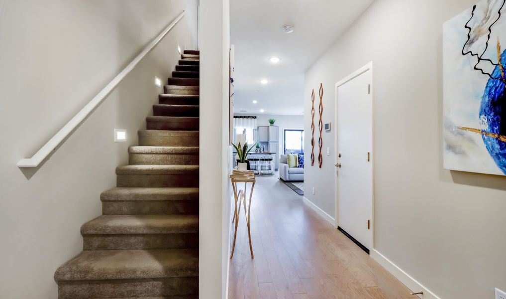 Foyer with stairs to the 2nd floor