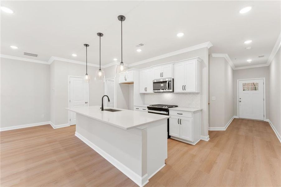 Furnished interior view inside a new home in Wildwood Place, Powder Springs (Image 12).