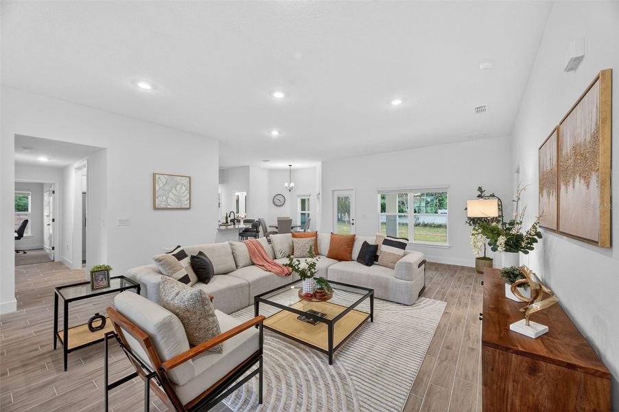 Furnished interior view inside a new home in Hill Country Estates, Dade City (Image 13).