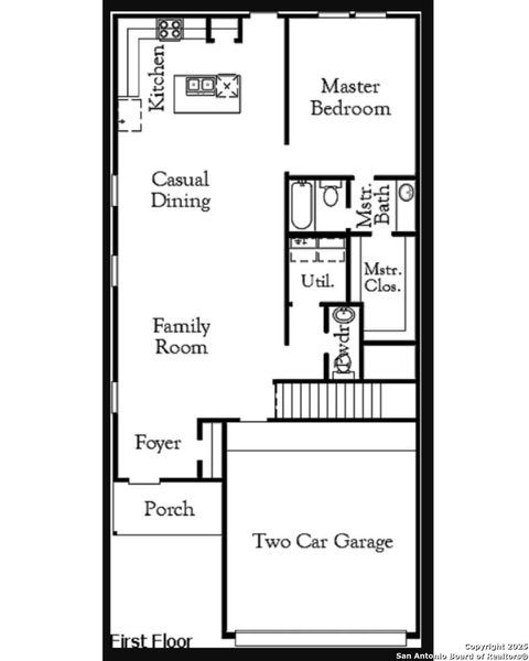 2D floor plan layout of this home in Garden Grove, San Antonio, TX (Image 5).
