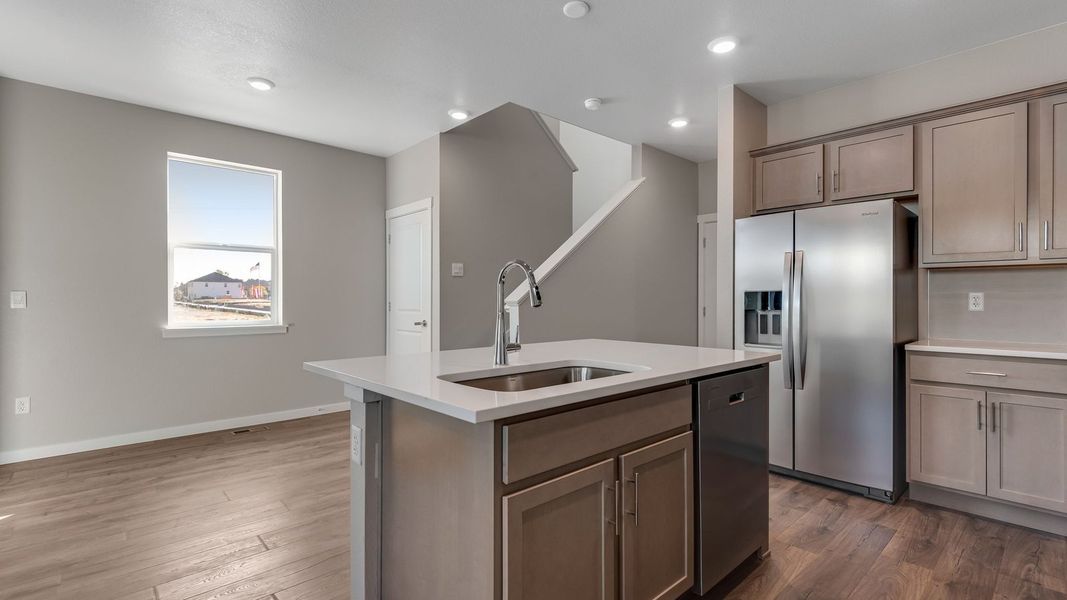 Furnished interior view inside a new home in Horizon Uptown, Aurora (Image 6).