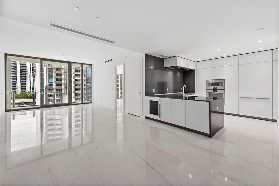 Furnished interior view inside a new home in Aston Martin Residences, Miami (Image 11).