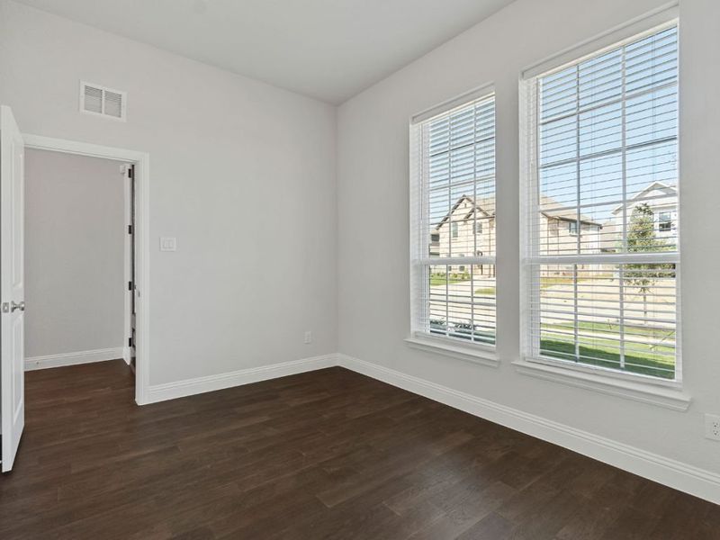 Representative unfurnished interior of a home built from the Weston by Landon Homes in East Village - Classic Series, Frisco (Image 22). Representative unfurnished interior of a home built from the Weston by Landon Homes in East Village - Classic Series, Frisco (Image 22).