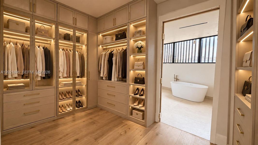 Furnished interior view inside a new home in , Key Biscayne (Image 6).