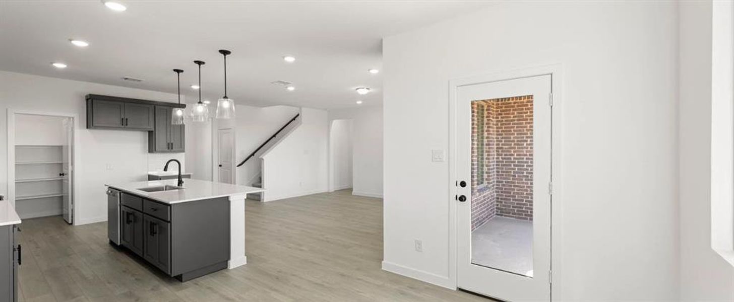 Open Kitchen-Living-Dining Room