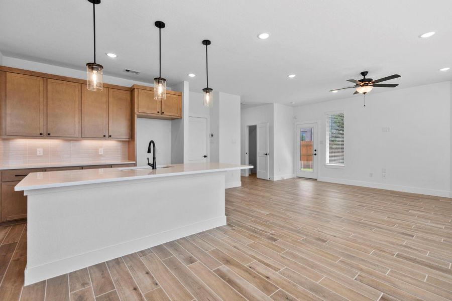 Furnished interior view inside a new home in Elyson, Katy (Image 9).