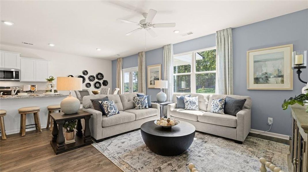 Furnished interior view inside a new home in Jackson Landing, Jefferson (Image 38). Furnished interior view inside a new home in Jackson Landing, Jefferson (Image 38).