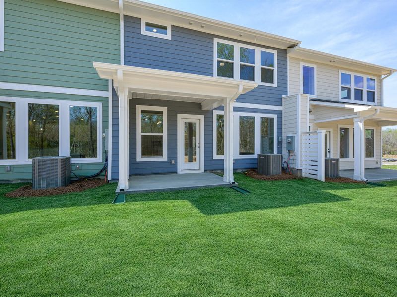 Exterior details and patio area of a home in Westview Towns, Waxhaw (Image 3).