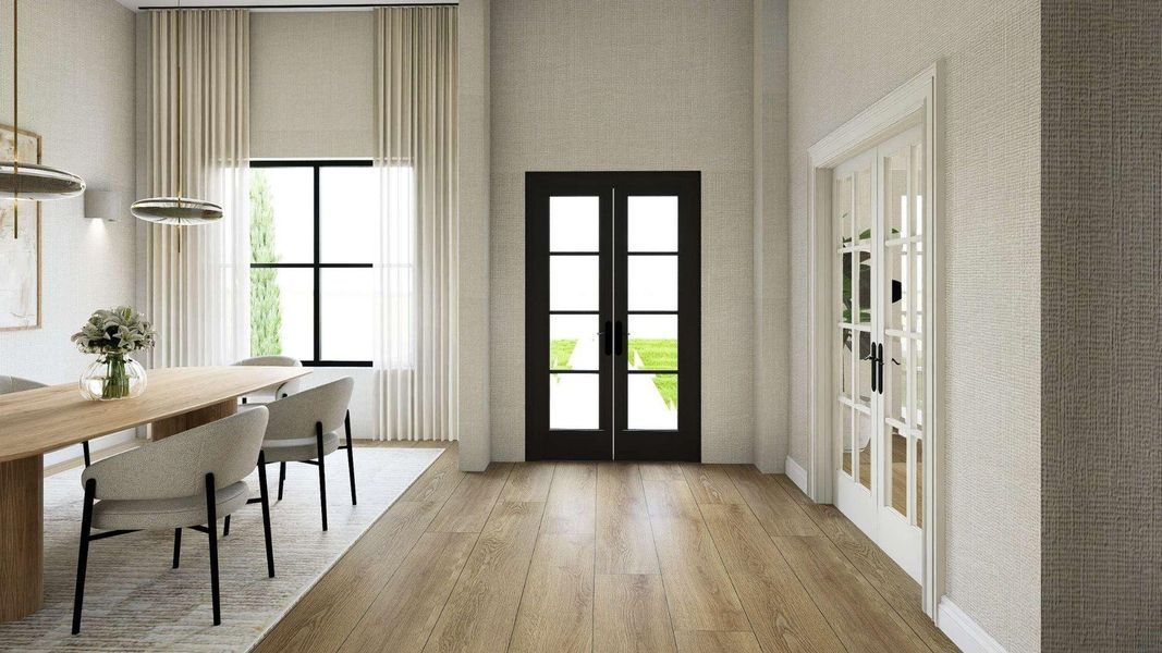 Furnished interior view inside a new home in , Houston (Image 11).