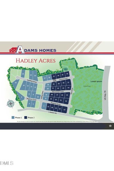 HADLEY ACRES SITE MAP