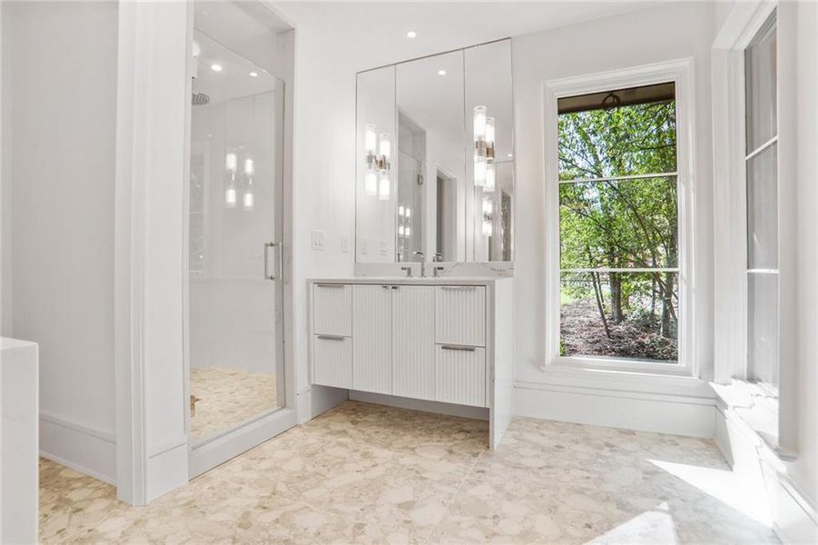 Furnished interior view inside a new home in , Atlanta (Image 3).