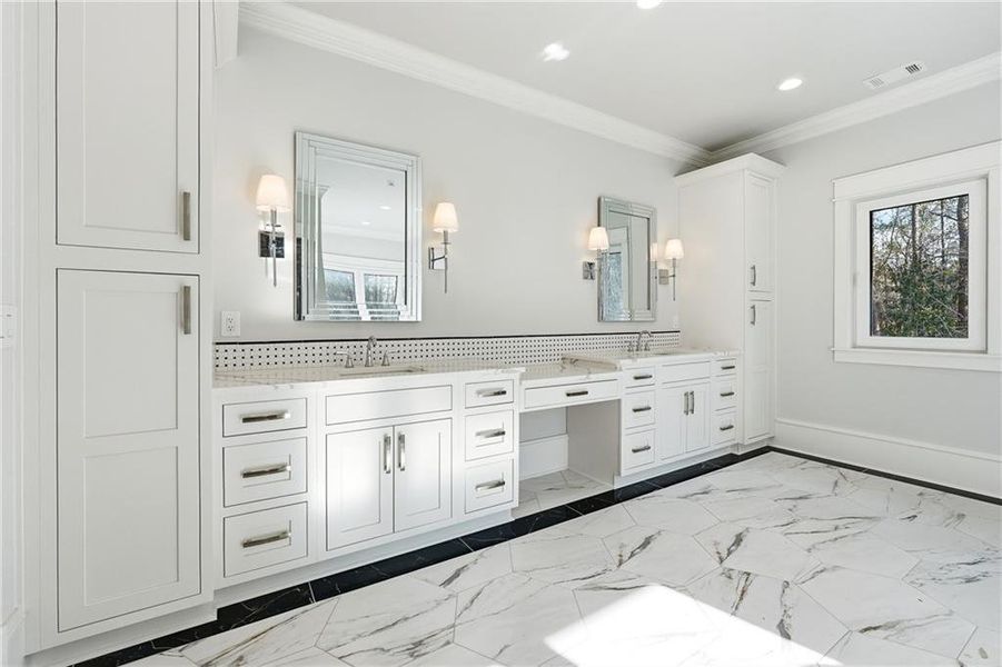 Furnished interior view inside a new home in , Roswell (Image 10).