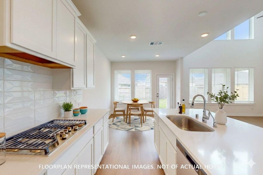 Furnished interior view inside a new home in Sorella, Tomball (Image 7).