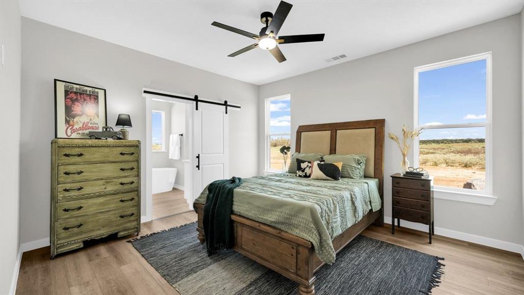 Furnished interior view inside a new home in Parallel Pastures, Poolville (Image 28).