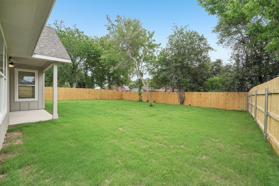 View of yard with a fenced backyard View of yard with a fenced backyard