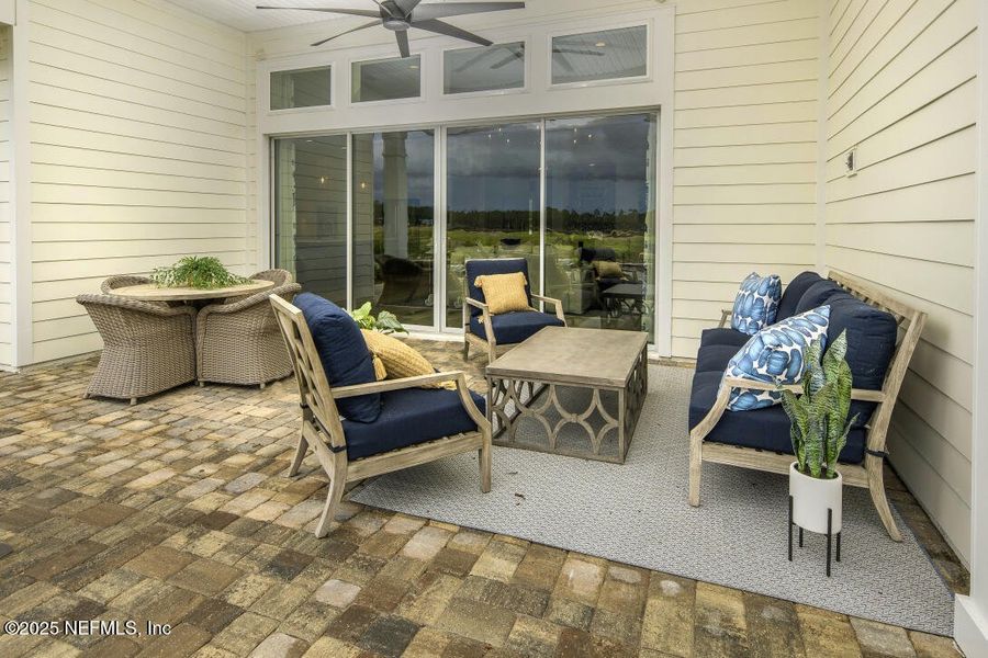 Exterior details and patio area of a home in Amelia National Country Club, Fernandina Beach (Image 2). Exterior details and patio area of a home in Amelia National Country Club, Fernandina Beach (Image 2).