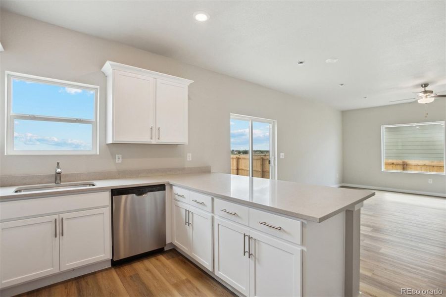 Furnished interior view inside a new home in Bennett Ranch, Bennett (Image 6).