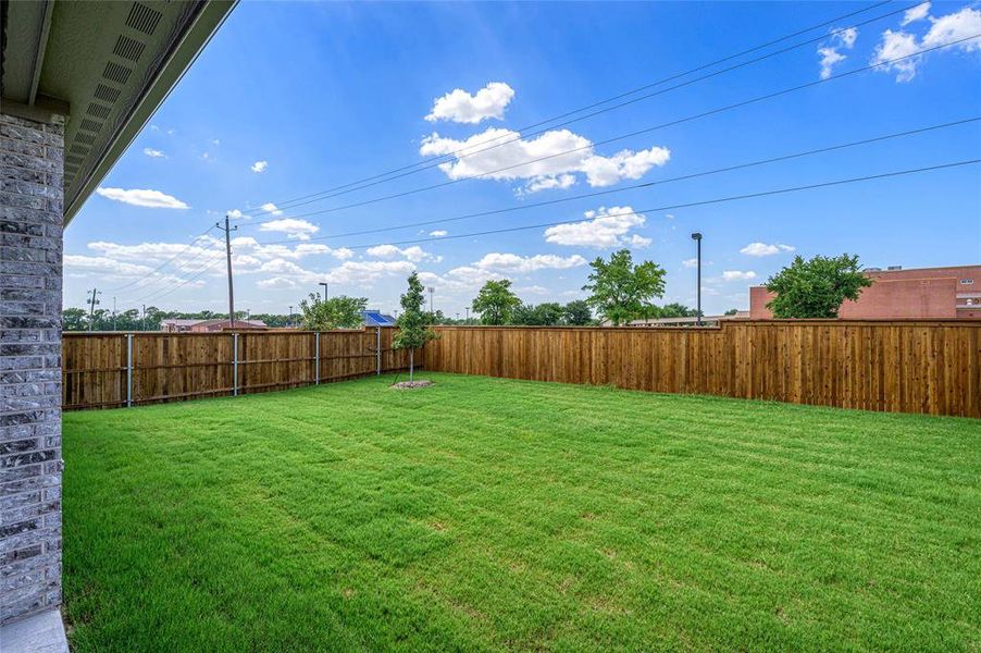 View of fenced backyard View of fenced backyard