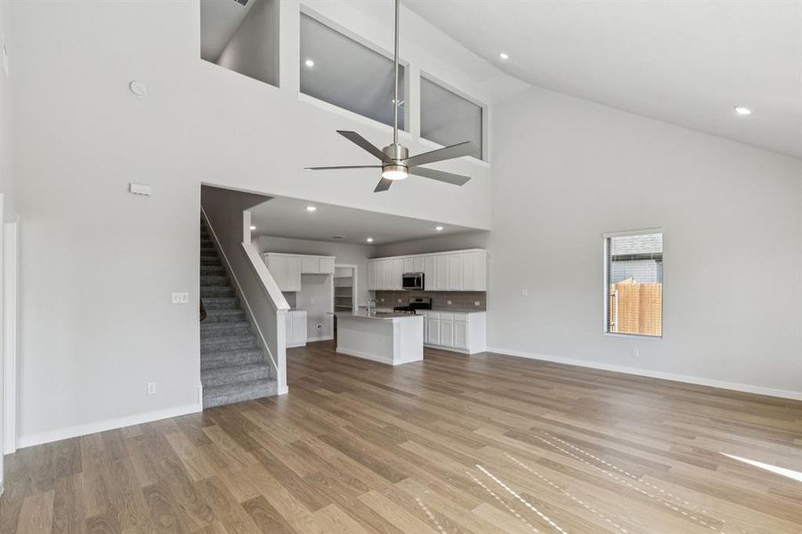 Open Floor Plan in the Winters home plan by Trophy Signature Homes – REPRESENTATIVE PHOTO Open Floor Plan in the Winters home plan by Trophy Signature Homes – REPRESENTATIVE PHOTO