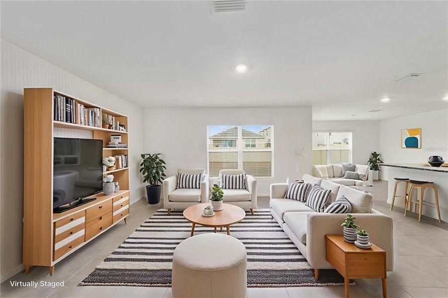 Furnished interior view inside a new home in Ocala Crossings South, Ocala (Image 14). Furnished interior view inside a new home in Ocala Crossings South, Ocala (Image 14).