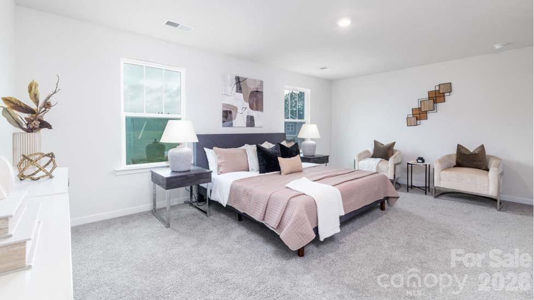 Furnished interior view inside a new home in Reedy Creek Preserve, Charlotte (Image 3).