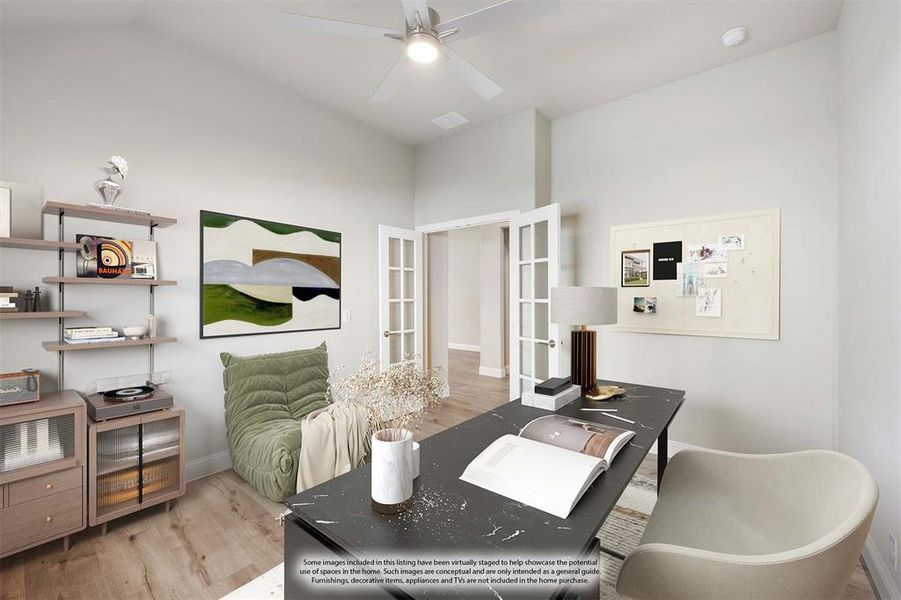 Furnished interior view inside a new home in Union Park Classic 60, Little Elm (Image 7).