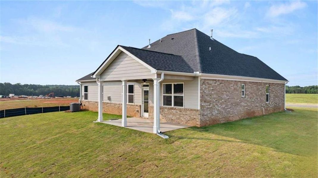 Exterior details and patio area of a home in The Gates at Pates Creek, Hampton (Image 4).
