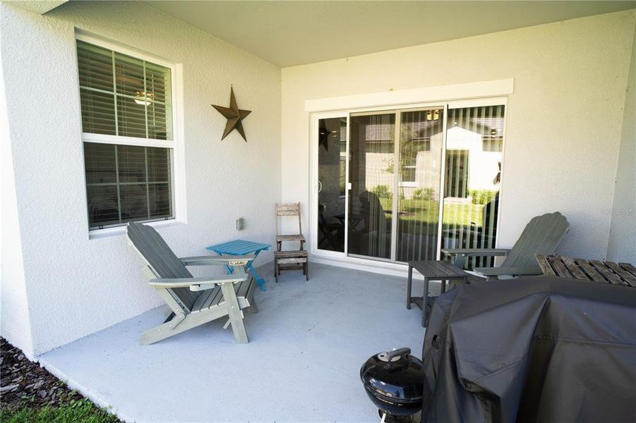 Exterior details and patio area of a home in Angeline Active Adult, Land O' Lakes (Image 2).