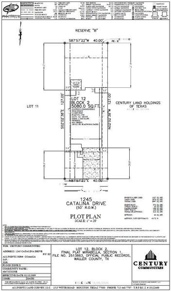 2D floor plan layout of this home in Mirabella, Brookshire, TX (Image 3).
