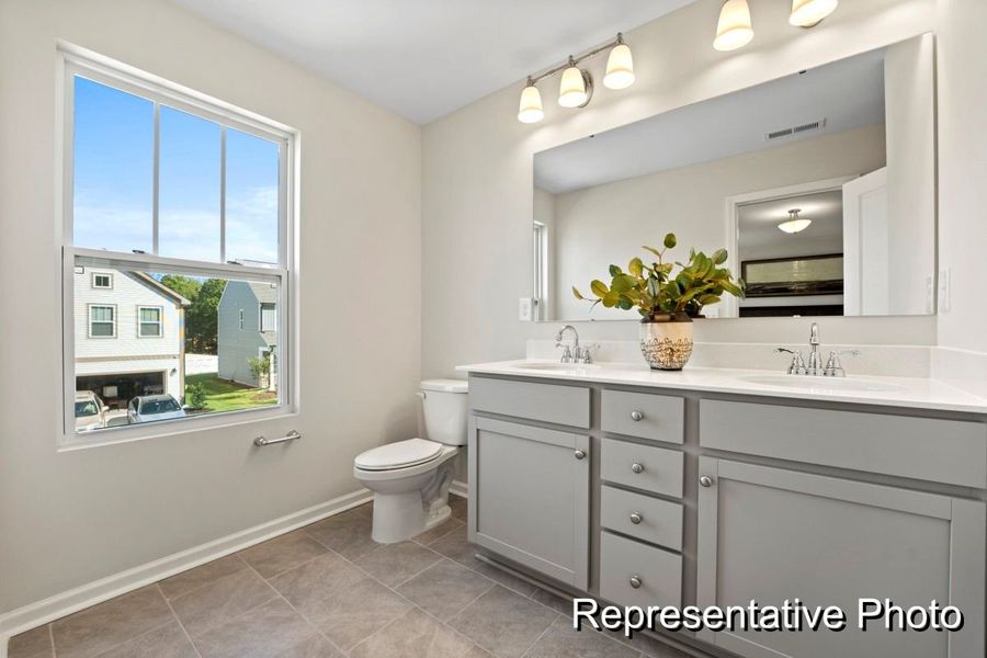 Furnished interior view inside a new home in Morgan Hills, Albemarle (Image 11).