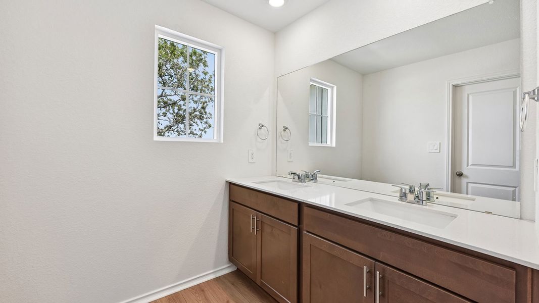 Furnished interior view inside a new home in Valverde, Bastrop (Image 14).