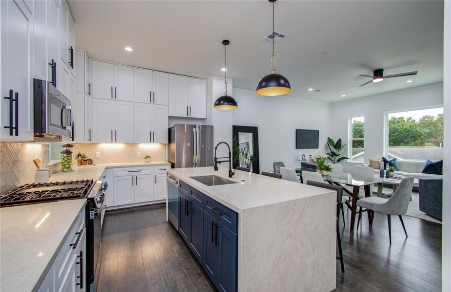 Furnished interior view inside a new home in , Houston (Image 14).