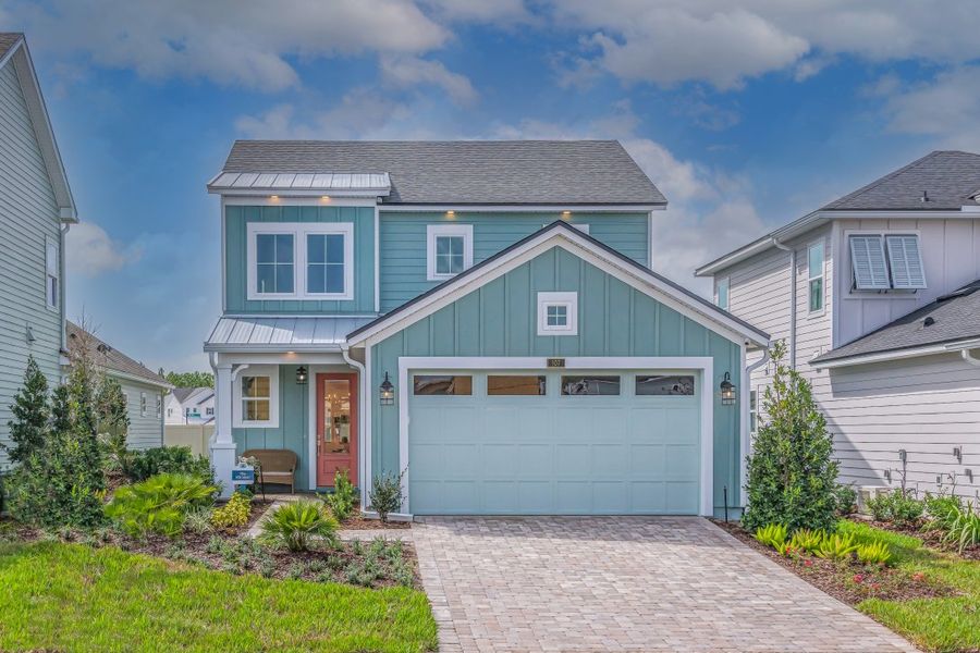 Representative exterior photo of a completed home built from the Miramar by Riverside Homes in Mariposa at EverRange, Jacksonville, FL (Image 31).