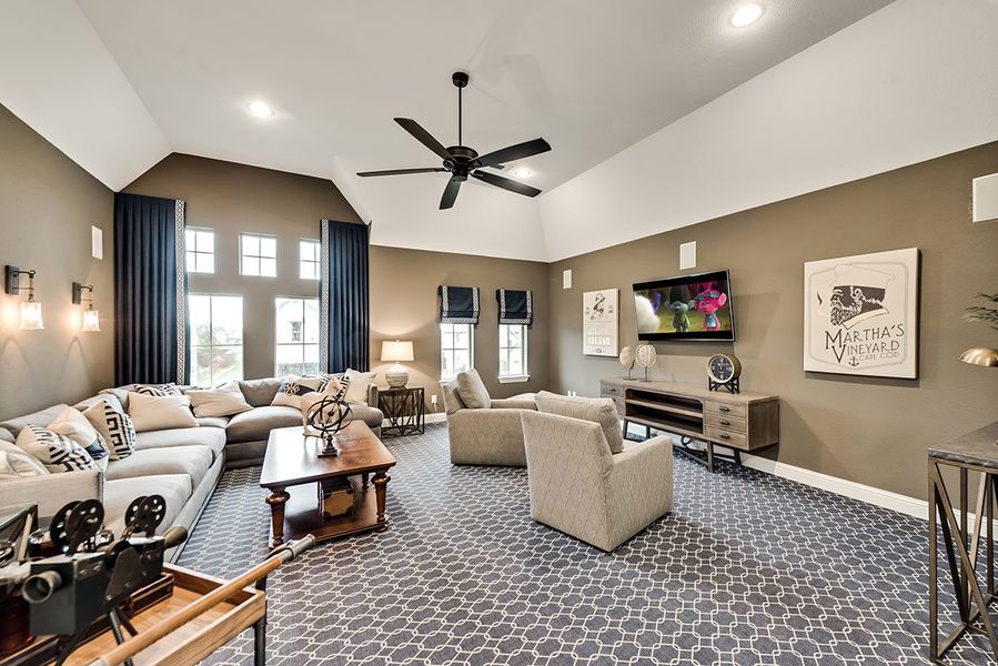 Representative furnished interior of a home built from the Miramonte by Grand Homes in Grand Oaks, Celina (Image 24).