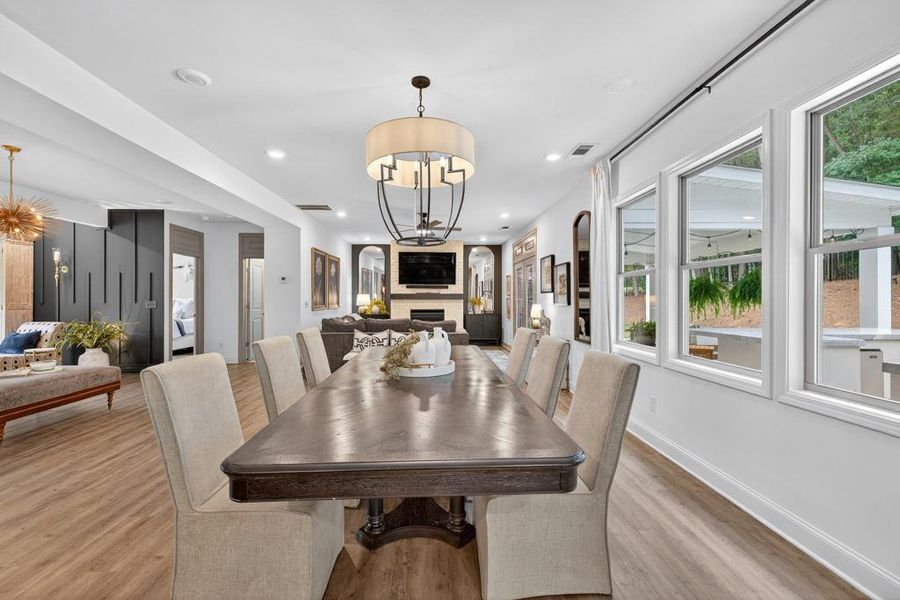Furnished interior view inside a new home in , Flowery Branch (Image 30). Furnished interior view inside a new home in , Flowery Branch (Image 30).