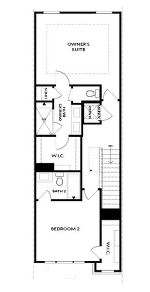 2D floor plan layout for the The Barnsley I by The Providence Group in IveyBrooke, Alpharetta, GA (Image 4).