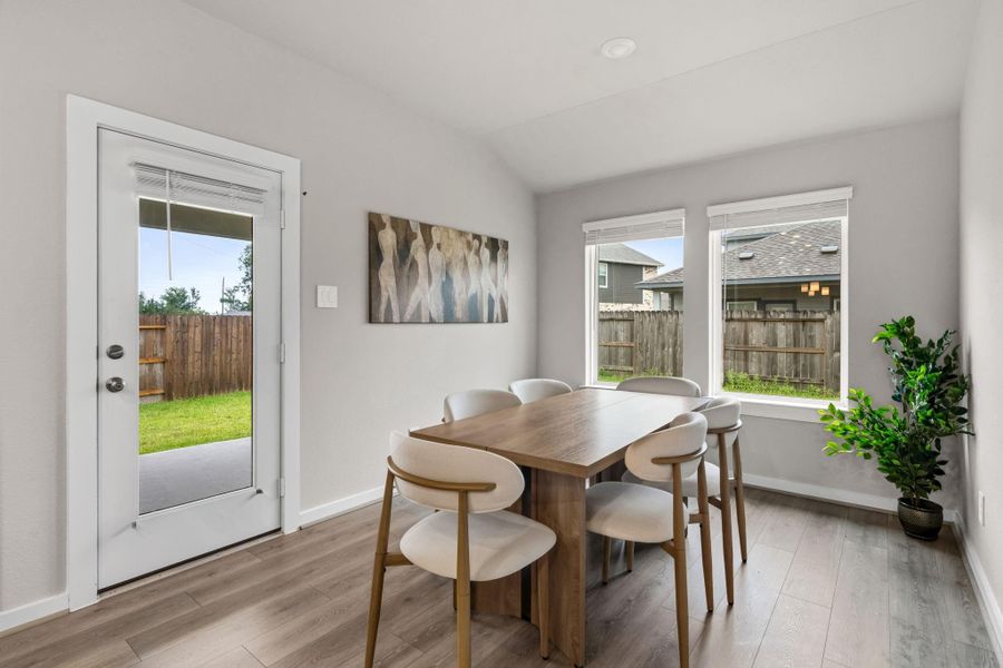 Furnished interior view inside a new home in Heights of Barbers Hill, Mont Belvieu (Image 13).