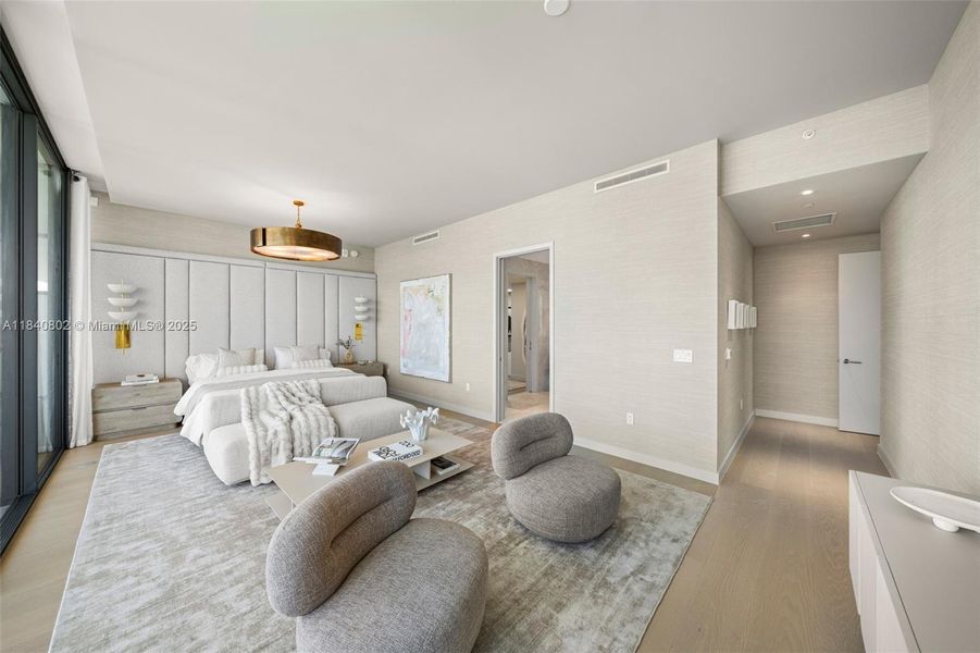 Furnished interior view inside a new home in , Miami Beach (Image 35).