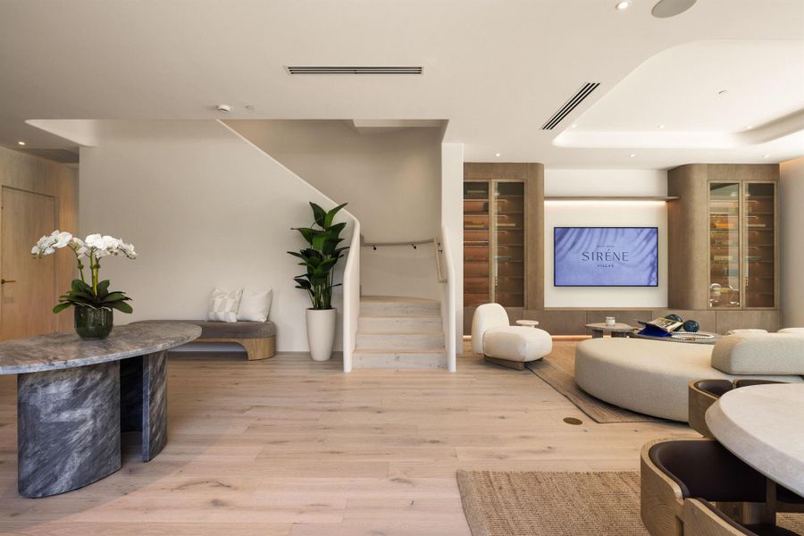 Furnished interior view inside a new home in , Delray Beach (Image 45).