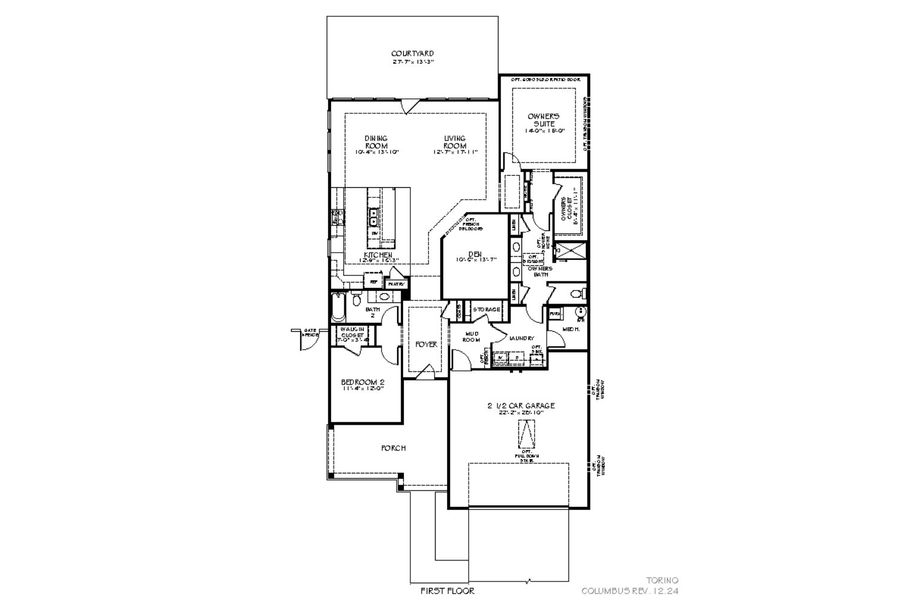 2D floor plan layout for the Torino by Epcon Communities in The Courtyards at Franklin Road, Murfreesboro, TN (Image 33). 2D floor plan layout for the Torino by Epcon Communities in The Courtyards at Franklin Road, Murfreesboro, TN (Image 33).