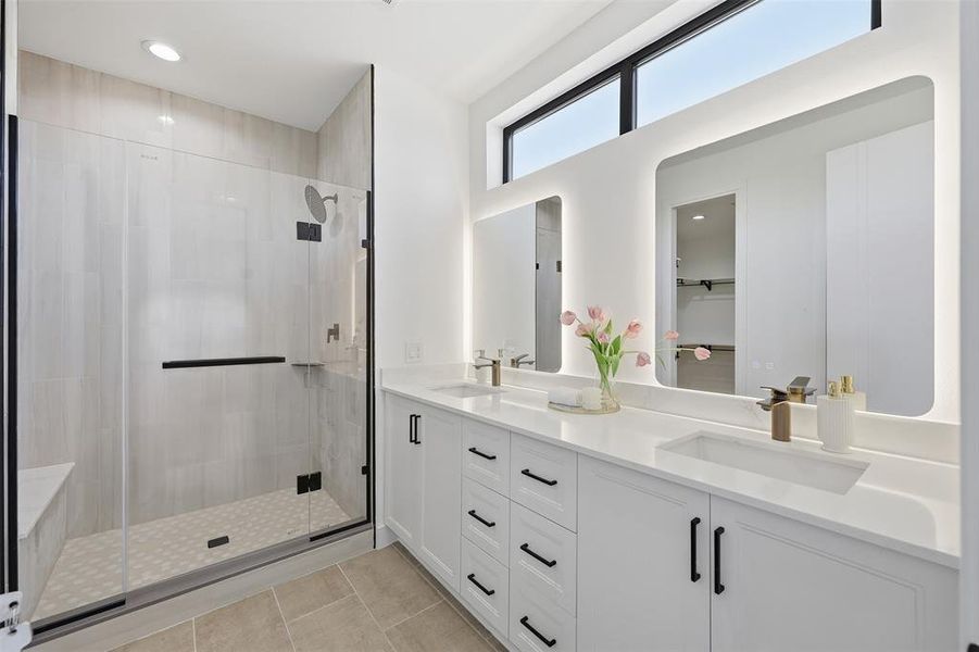 Furnished interior view inside a new home in , Dallas (Image 24).