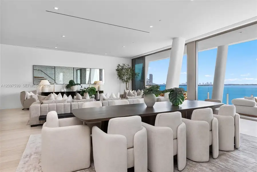 Furnished interior view inside a new home in , Miami (Image 18).